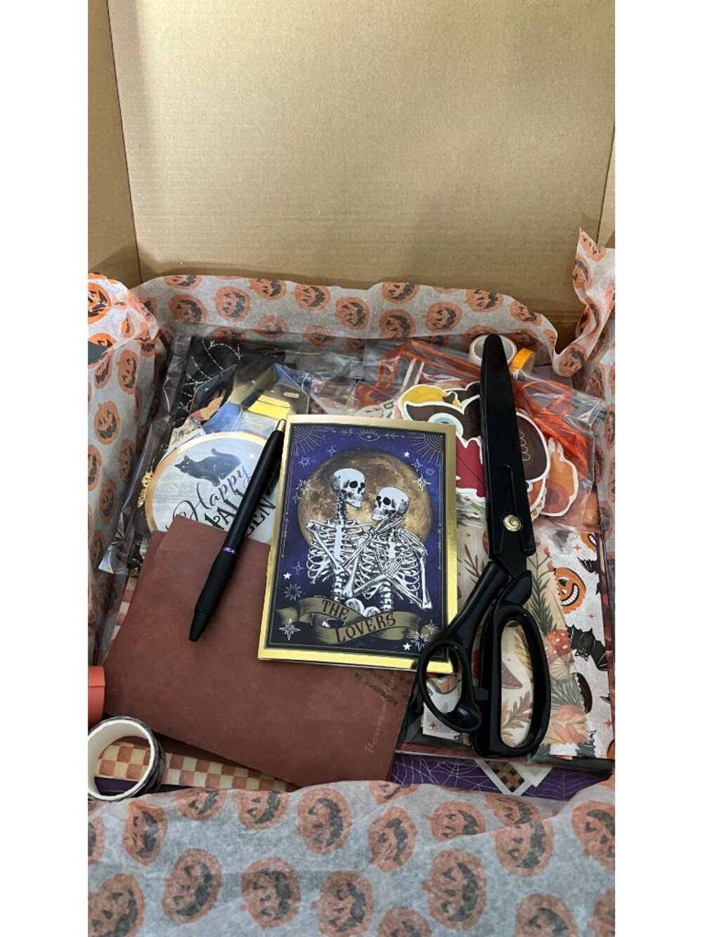 Halloween-Themed Scrapbooking Kit Stickers Paper Crafting Set